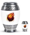 Basketball Theme Large Urn With 1 Keepsake Urn