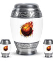 Basketball Theme Large Urn With 2 Keepsake Urn
