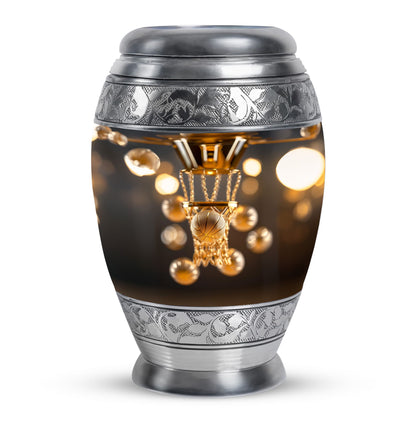 Basketball Theme Large Urn 10 Inch