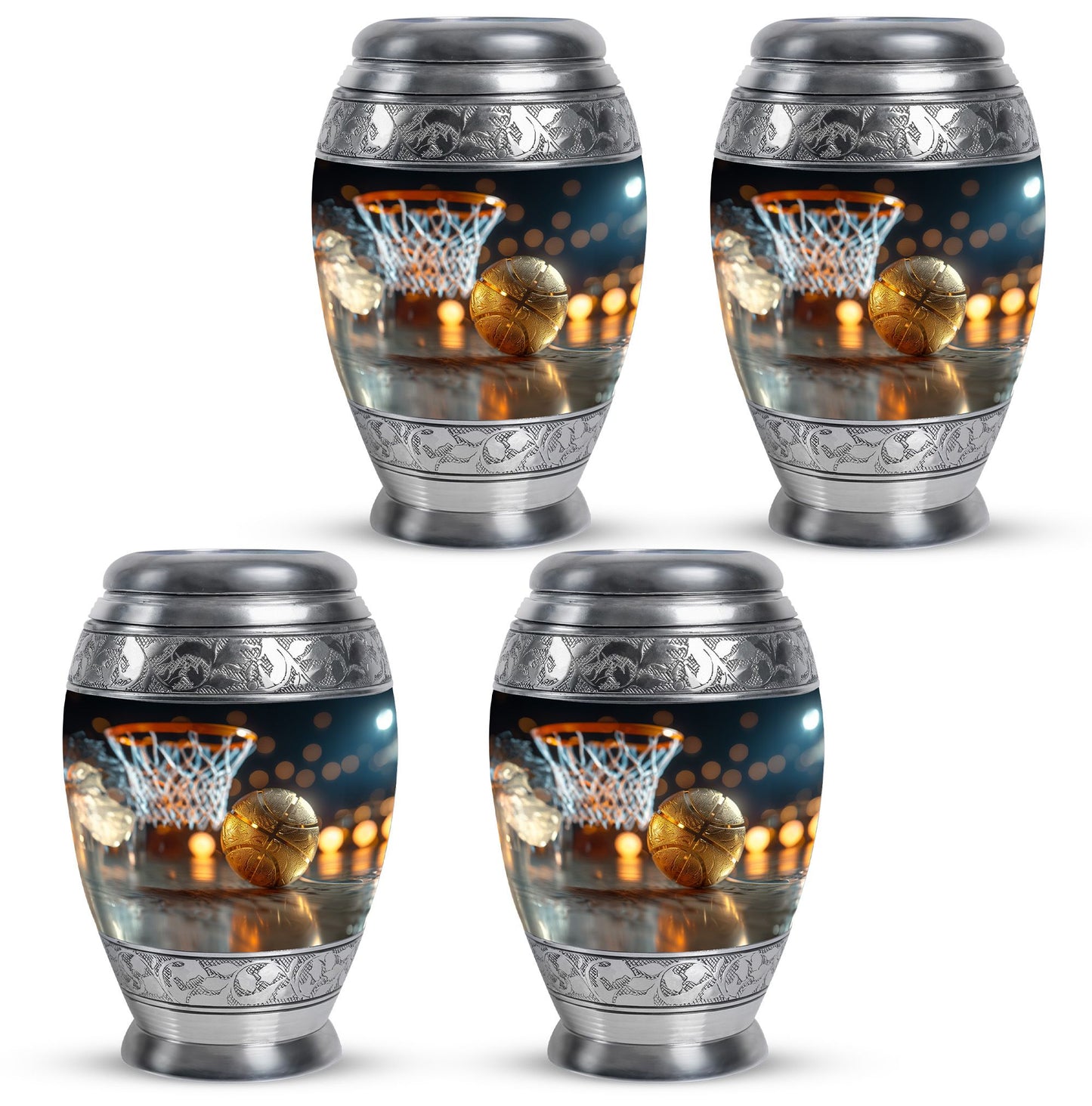 Basketball Theme 3 Inch Keepsake Pack of 4