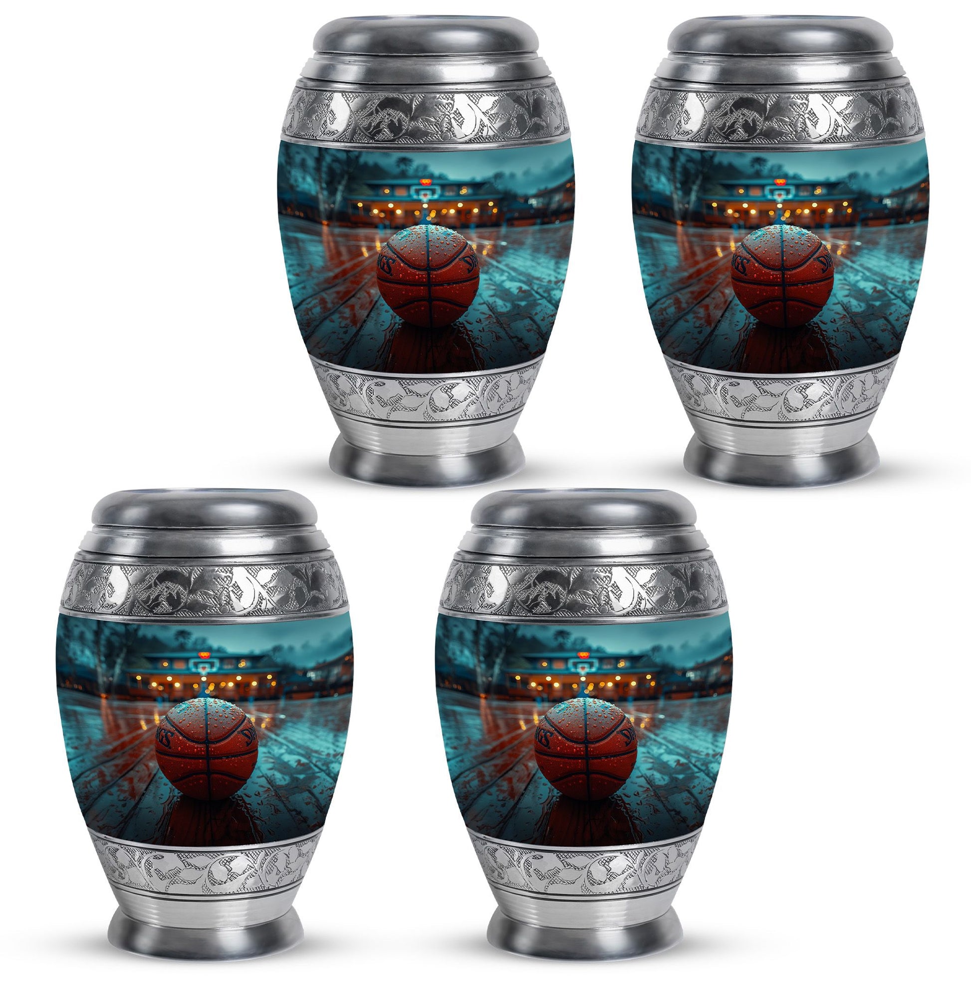 Basketball Theme 3 Inch Keepsake Pack of 4