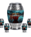 Basketball Theme Large Urn With 4 Keepsake Urn