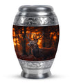 Deer Theme Large Urn 10 Inch