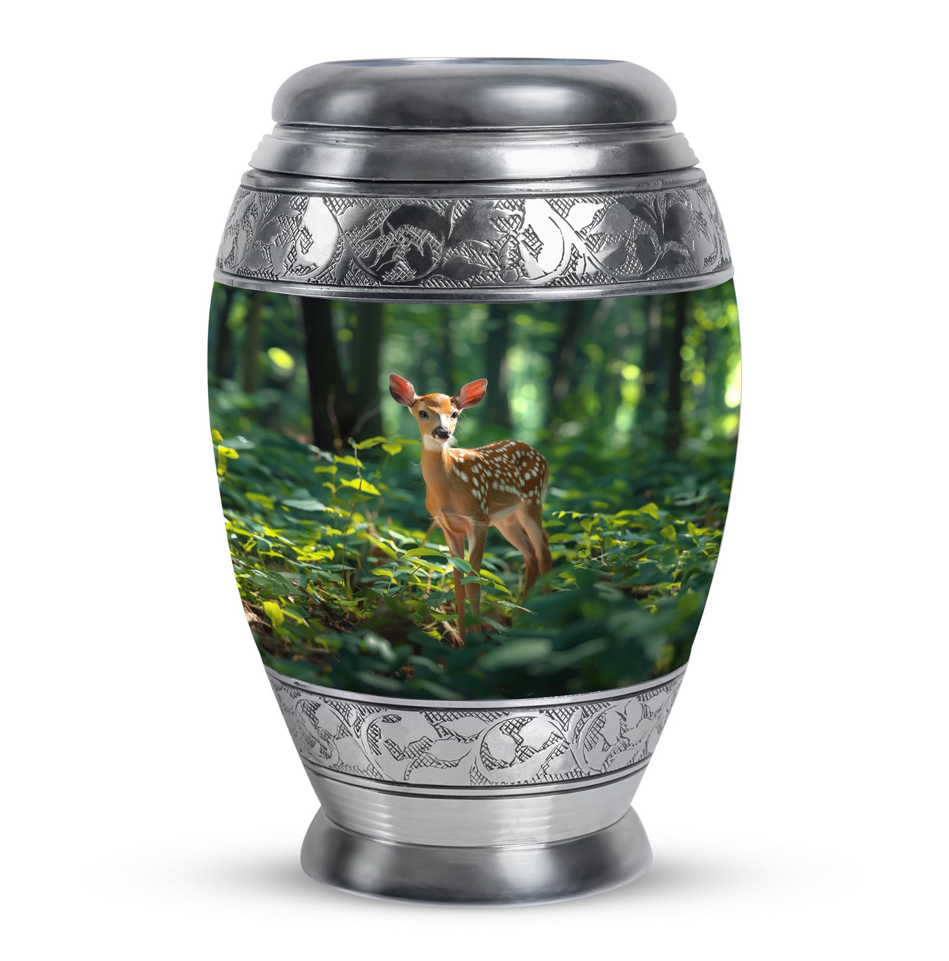 Deer Theme Large Urn 10 Inch