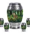 Deer Theme Large Urn With 4 Keepsake Urn