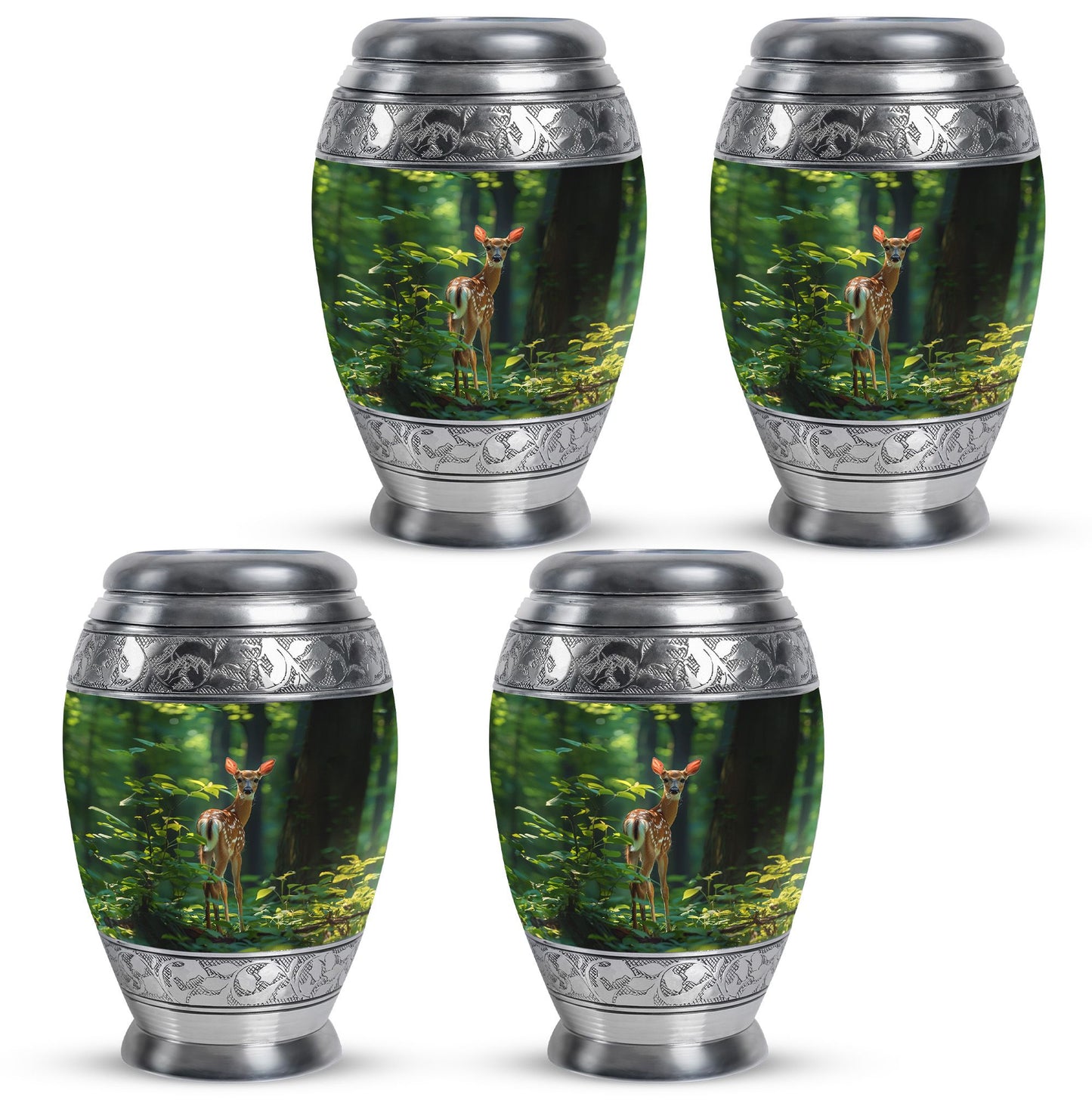 Deer Theme 3 Inch Keepsake Pack of 4