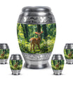 Deer Theme Large Urn With 4 Keepsake Urn