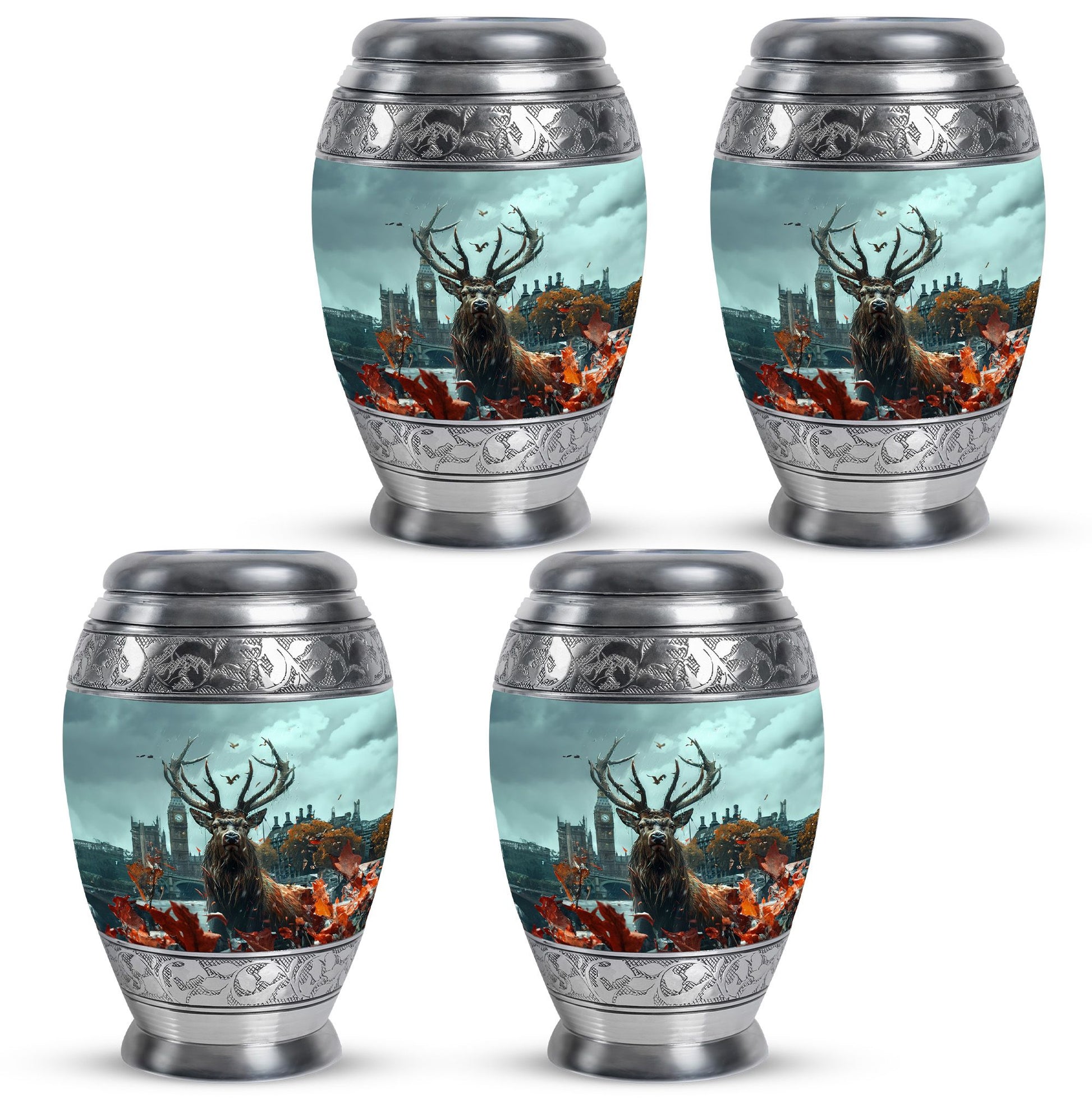 Deer Theme 3 Inch Keepsake Pack of 4