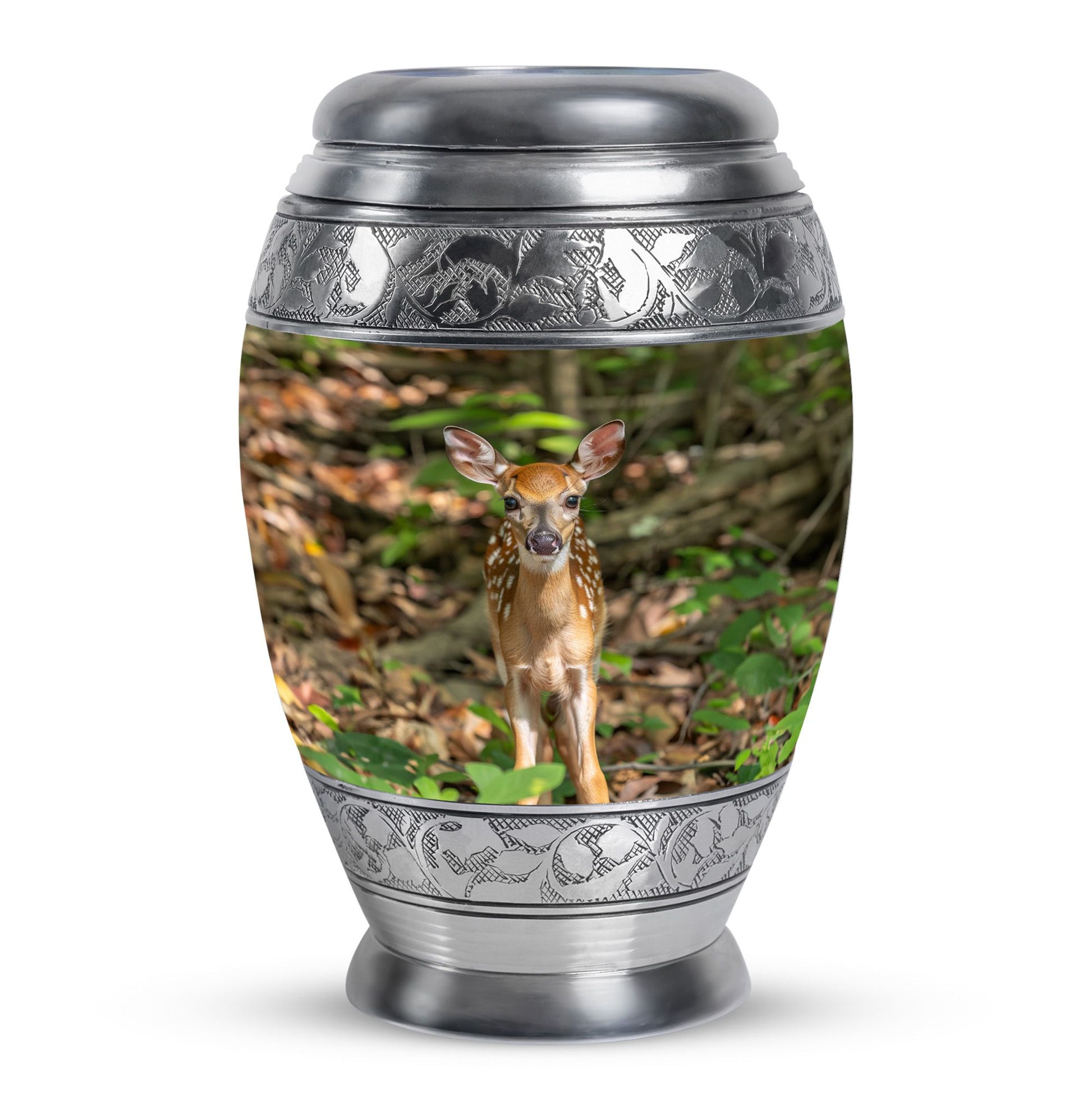 Deer Theme Large Urn 10 Inch