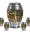 Deer Theme Large Urn With 4 Keepsake Urn