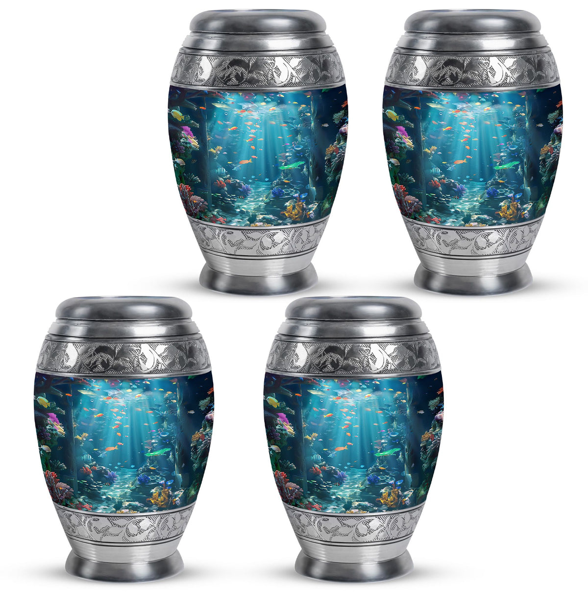 Fish Theme 3 Inch Keepsake Pack of 4
