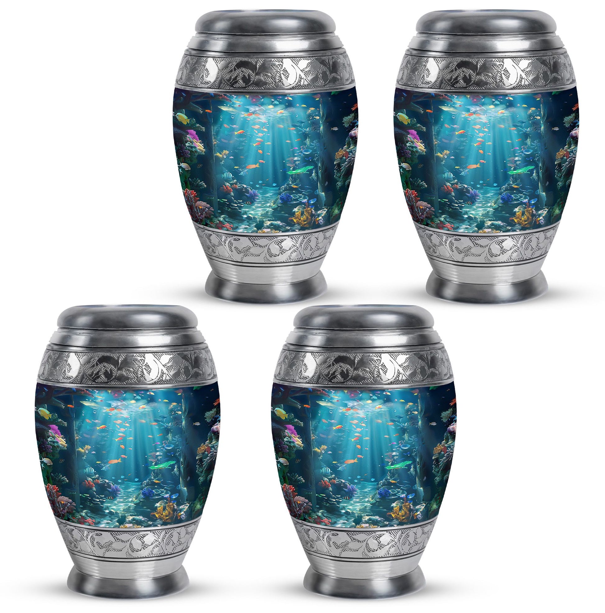 Fish Theme 3 Inch Keepsake Pack of 4