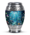 Fish Theme Large Urn 10 Inch