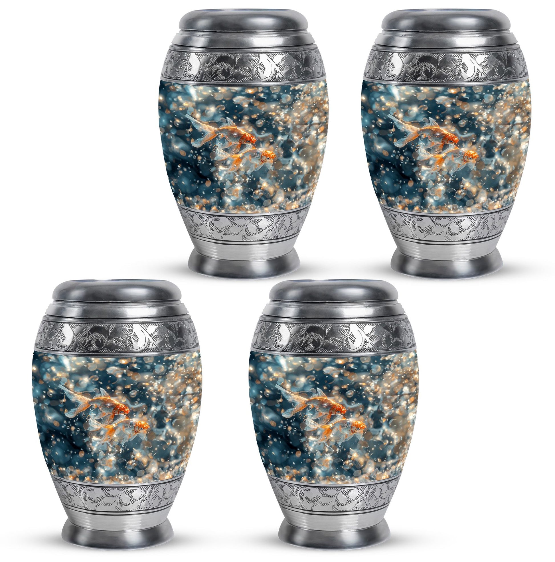 Fish Theme 3 Inch Keepsake Pack of 4