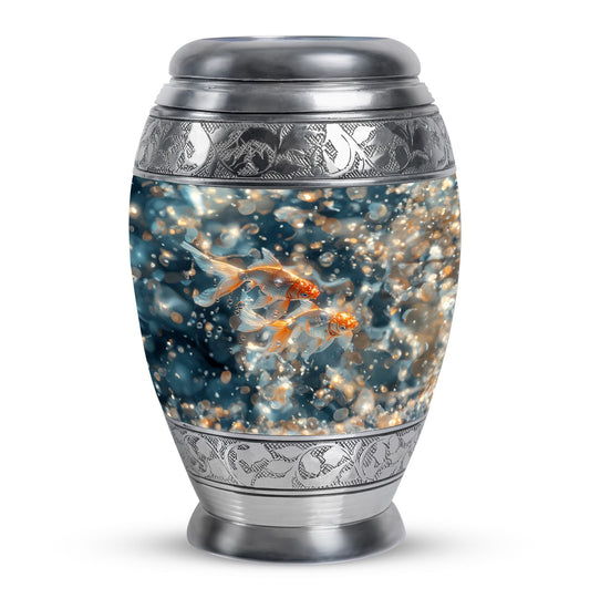 Gold Fish Human Cremation Urns - Underwater Cremation Urn for Adult