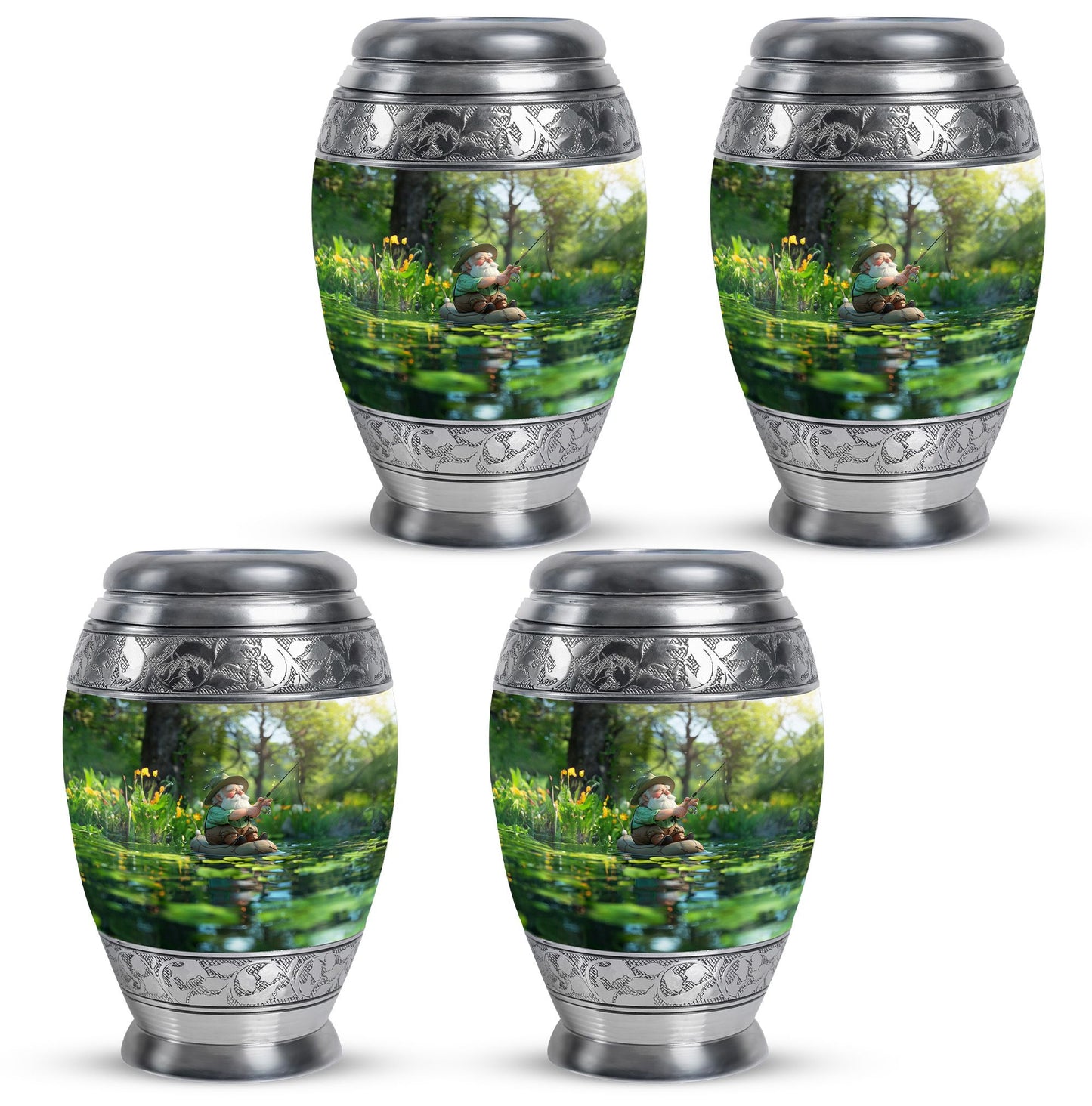 Fishing Theme 3 Inch Keepsake Pack of 4
