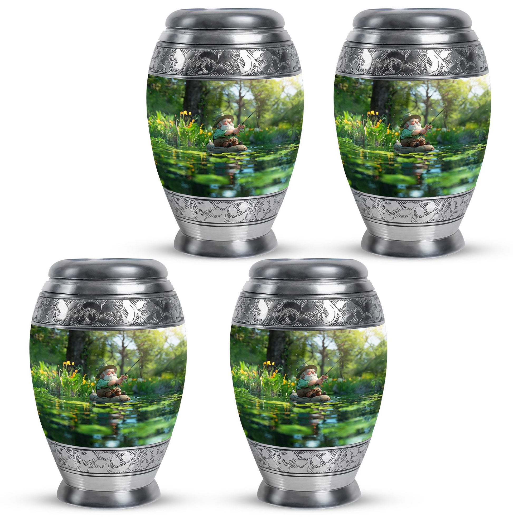 Fishing Theme 3 Inch Keepsake Pack of 4