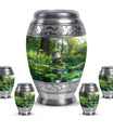 Fishing Theme Large Urn With 4 Keepsake Urn
