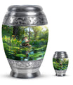 Fishing Theme Large Urn With 1 Keepsake Urn