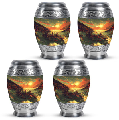 Fishing Theme 3 Inch Keepsake Pack of 4