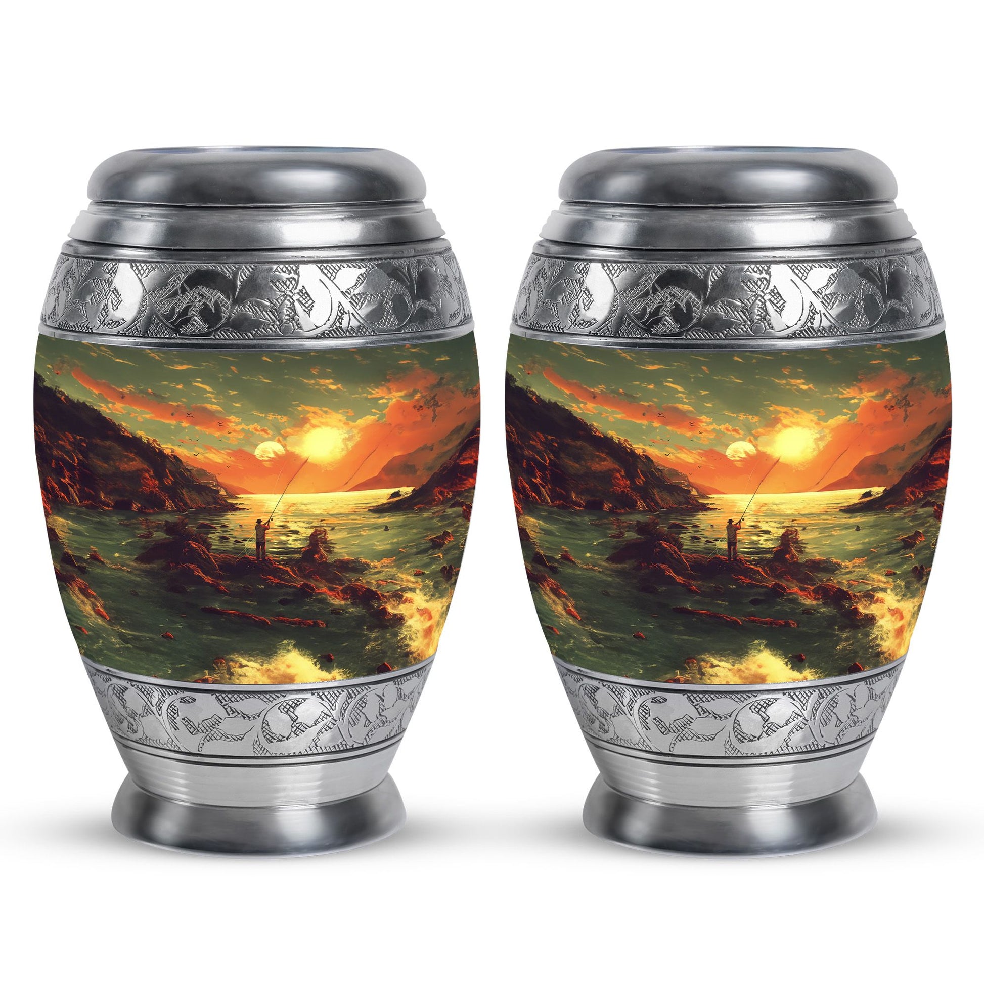 Fishing Theme 3 Inch Keepsake Pack of 2