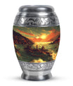 Fishing Theme Large Urn 10 Inch