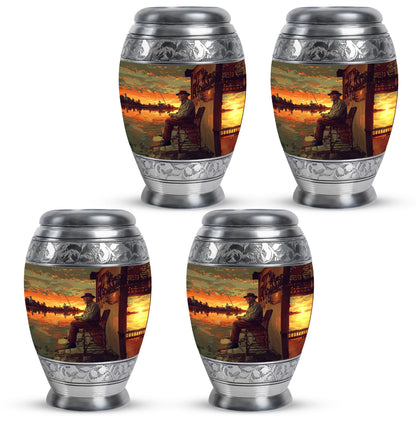 Fishing Theme 3 Inch Keepsake Pack of 4