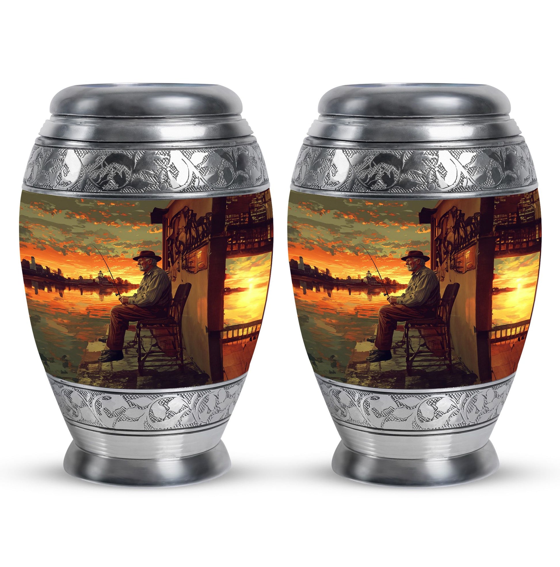 Fishing Theme 3 Inch Keepsake Pack of 2