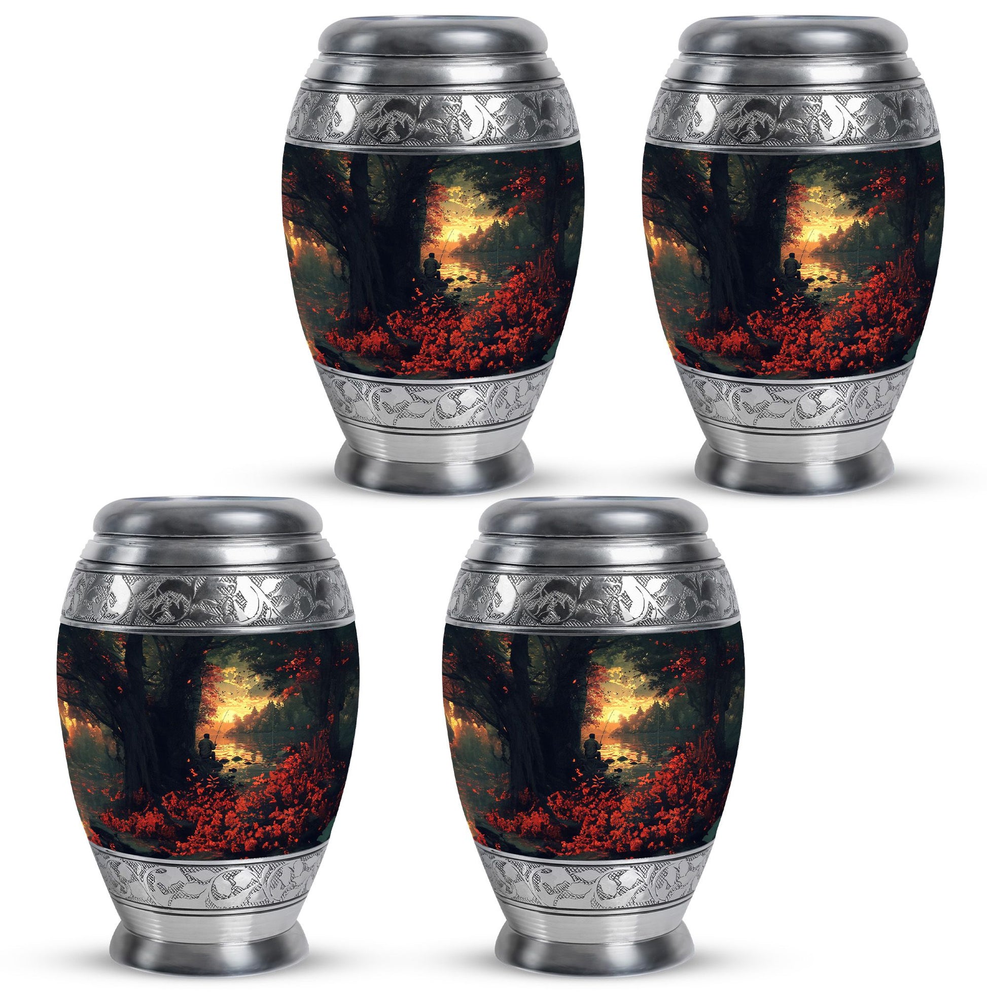 Fishing Theme 3 Inch Keepsake Pack of 4