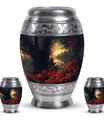 Fishing Theme Large Urn With 2 Keepsake Urn