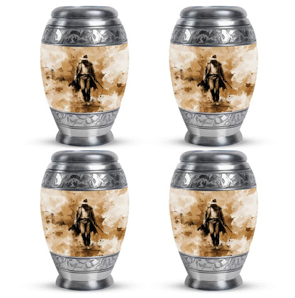 Cowboy Theme 3 Inch Keepsake Pack of 4