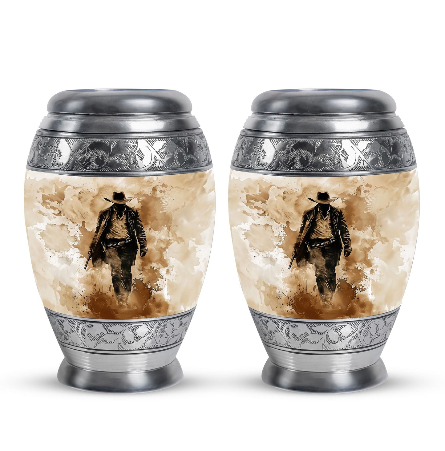 Cowboy Theme 3 Inch Keepsake Pack of 2