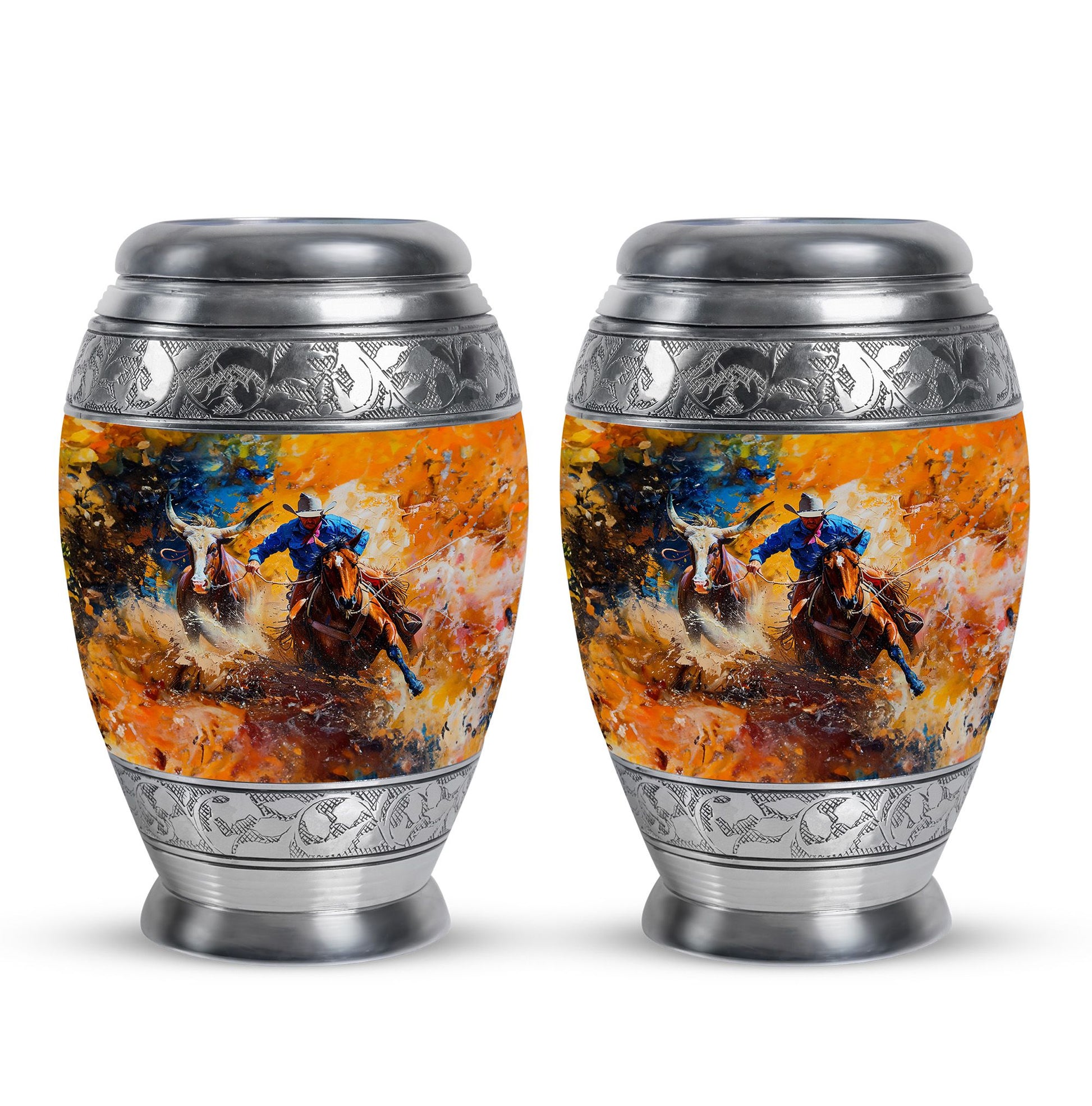 Cowboy Theme 3 Inch Keepsake Pack of 2