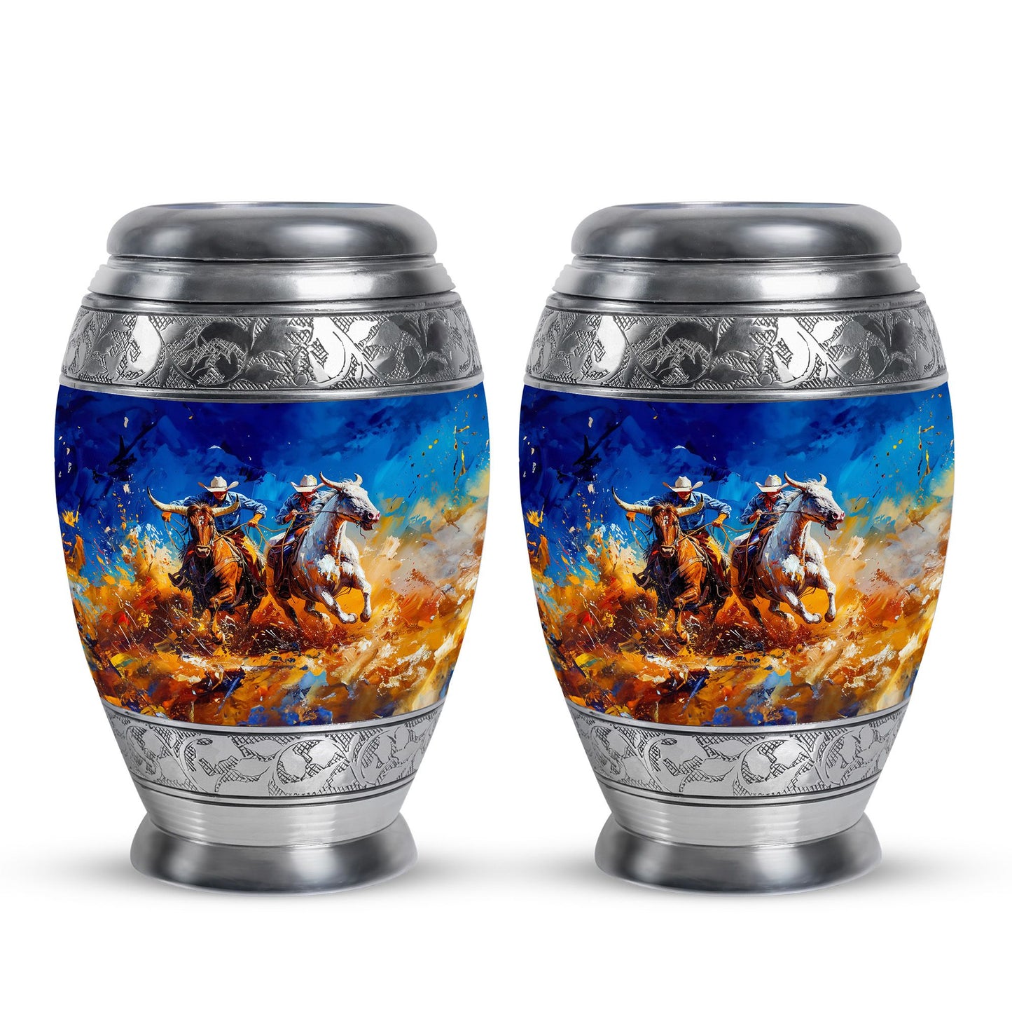 Cowboy Theme 3 Inch Keepsake Pack of 2