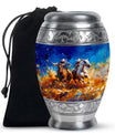Cowboy Theme Large Urn 10 Inch