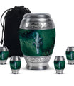 Alligator Theme Large Urn With 4 Keepsake Urn