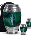 Alligator Theme Large Urn With 2 Keepsake Urn