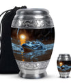 Alligator Theme Large Urn With 1 Keepsake Urn