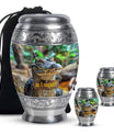 Alligator Theme Large Urn With 2 Keepsake Urn