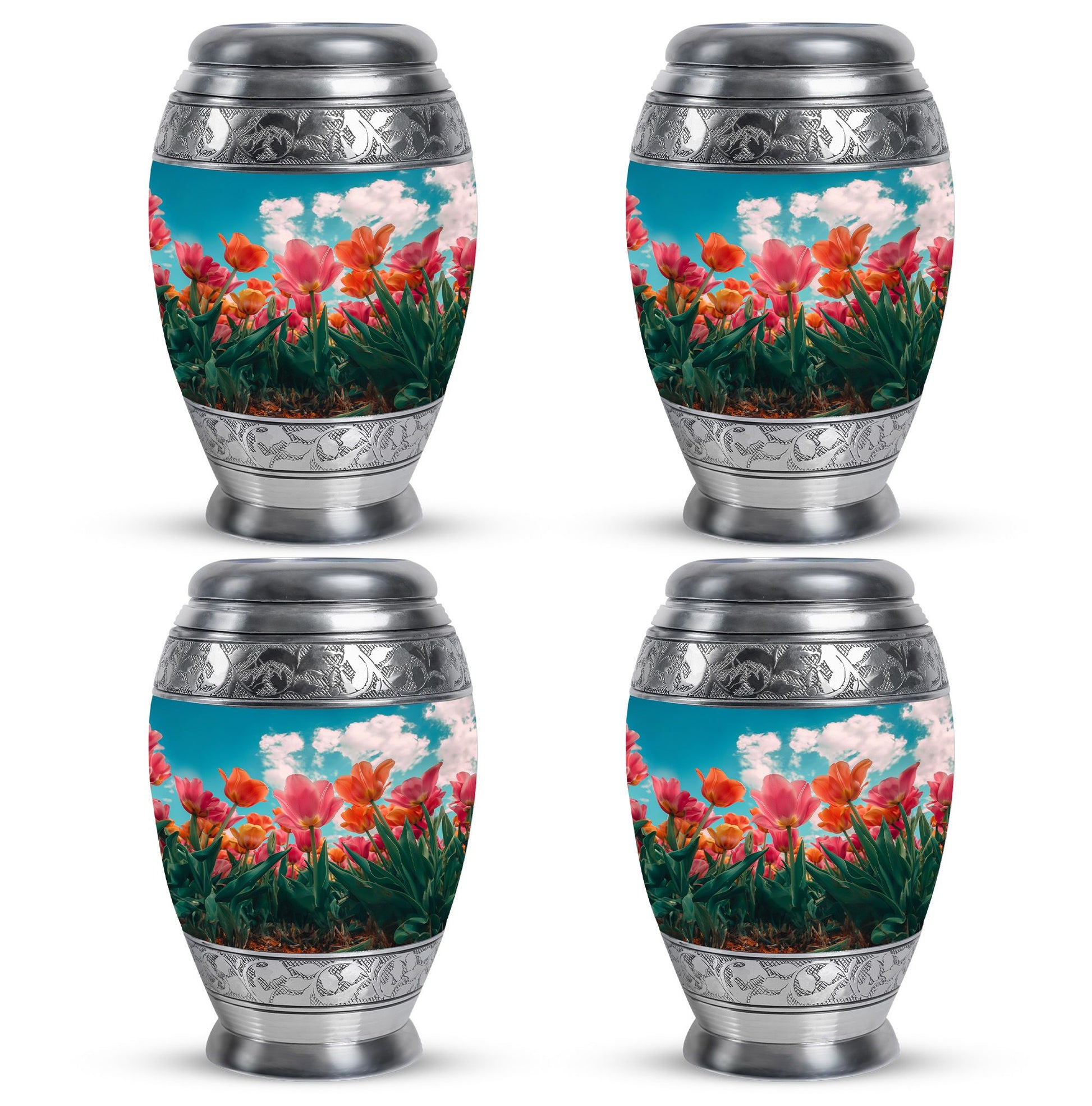 Tulip Theme 3 Inch Keepsake Pack of 4