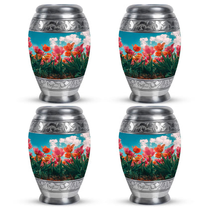 Tulip Theme 3 Inch Keepsake Pack of 4