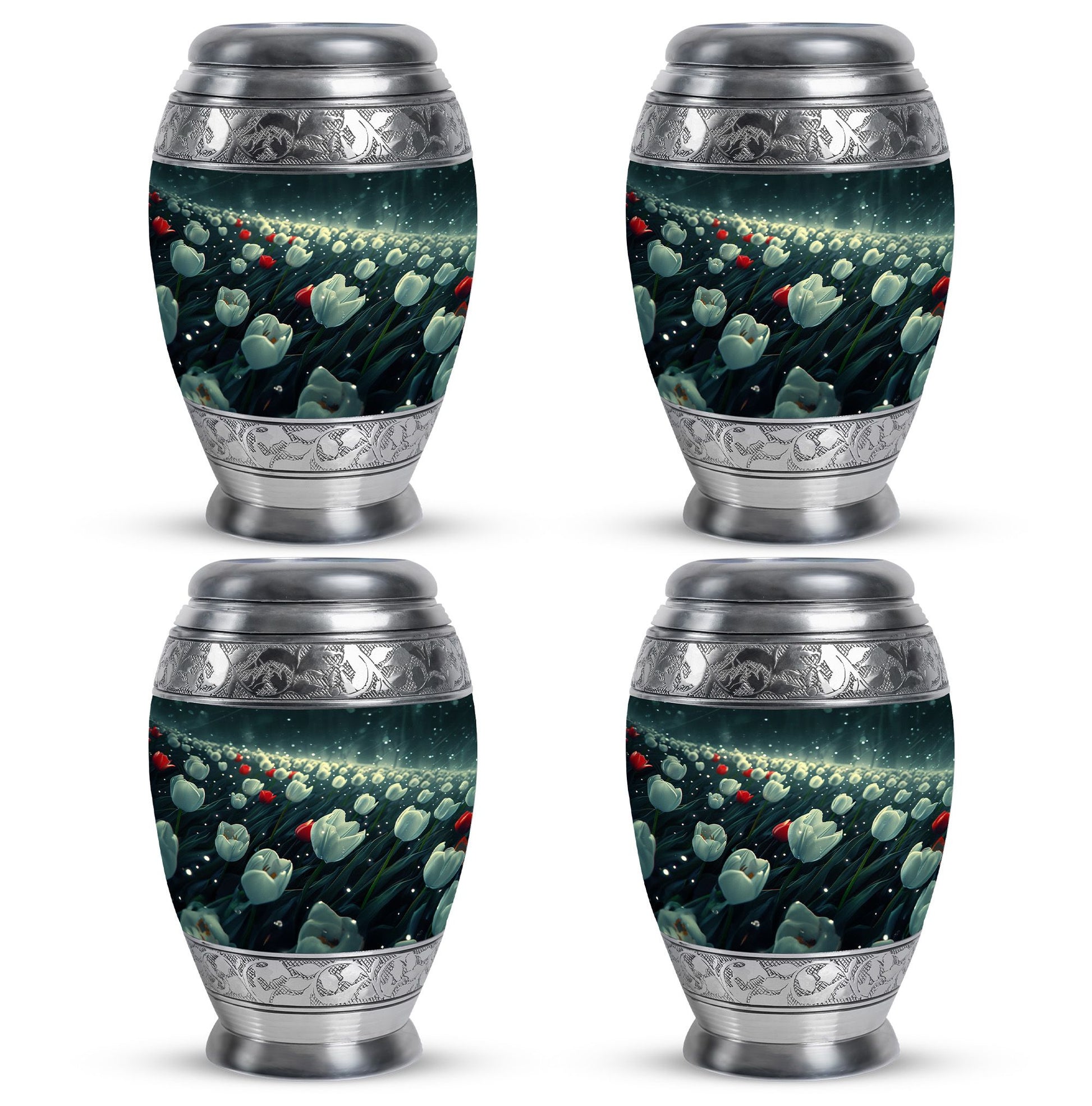 Tulip Theme 3 Inch Keepsake Pack of 4