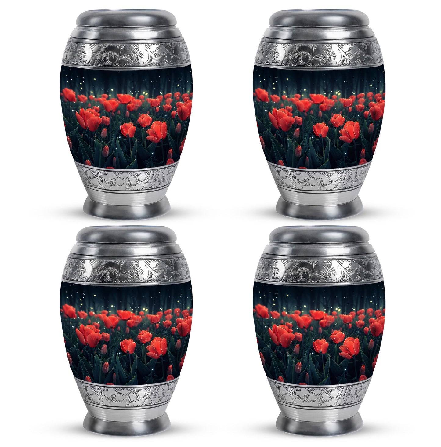 Tulip Theme 3 Inch Keepsake Pack of 4
