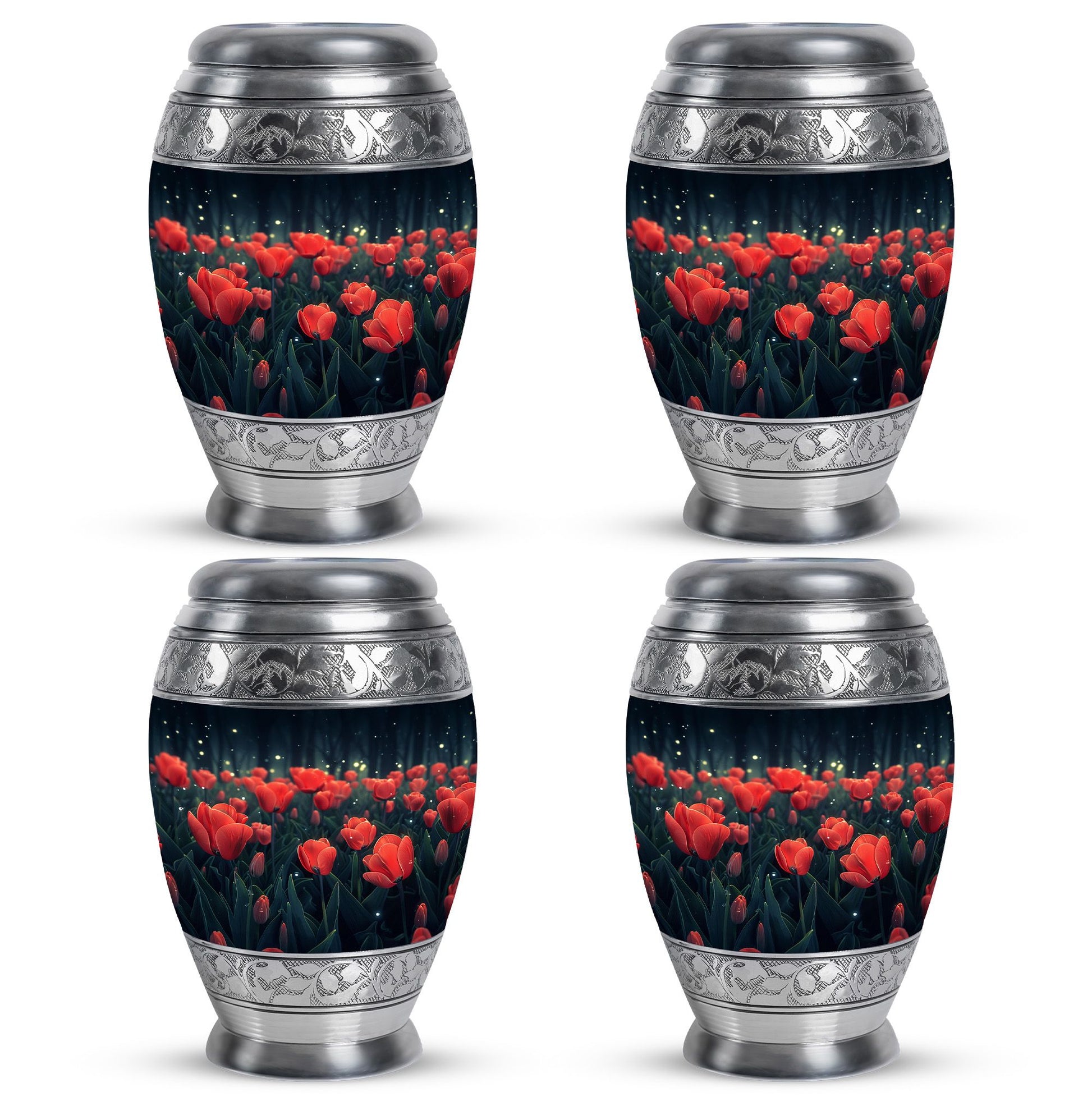 Tulip Theme 3 Inch Keepsake Pack of 4