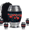 Tulip Theme Large Urn With 4 Keepsake Urn