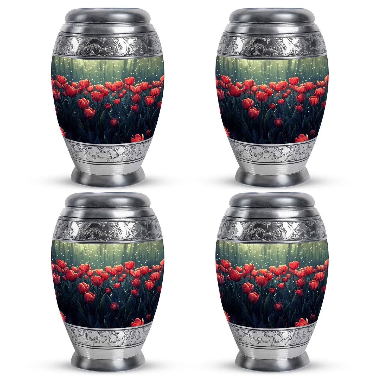 Tulip Theme 3 Inch Keepsake Pack of 4