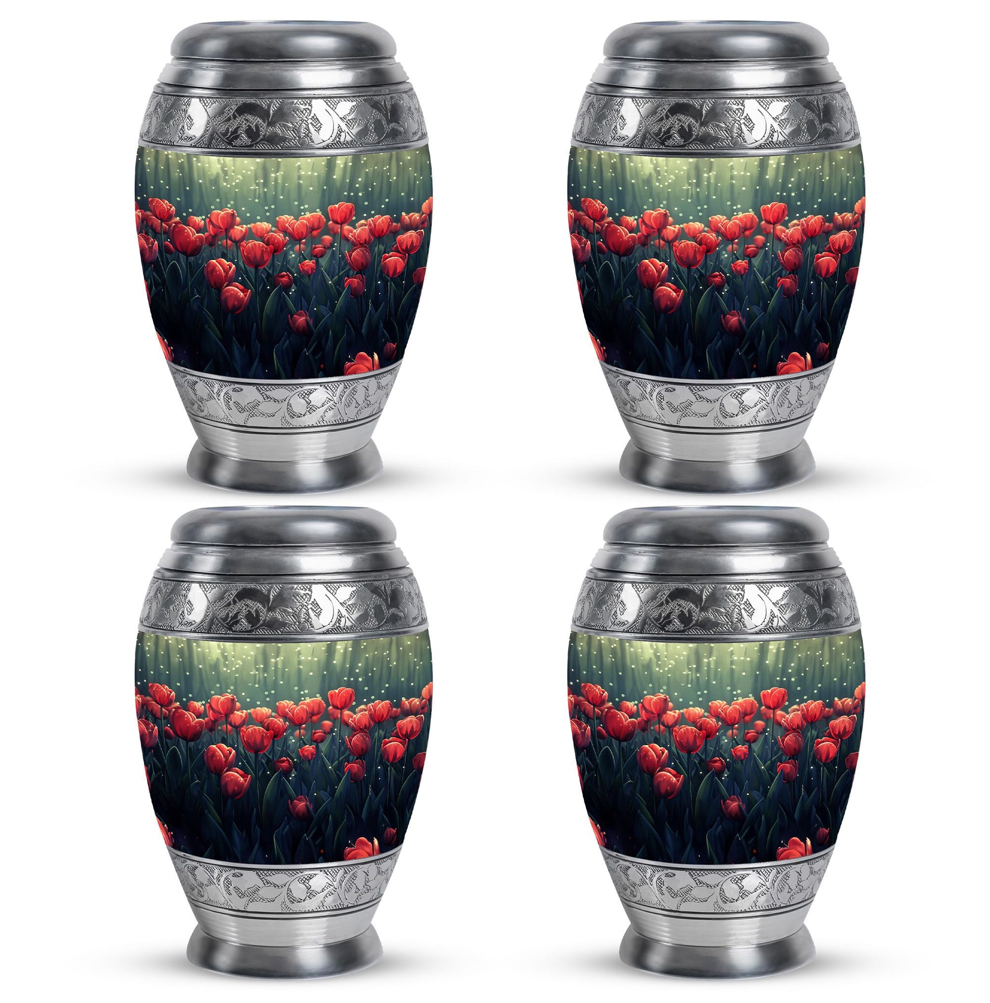 Tulip Theme 3 Inch Keepsake Pack of 4