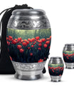 Tulip Theme Large Urn With 2 Keepsake Urn