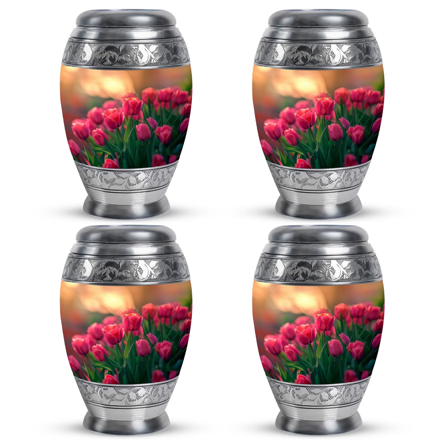 Tulip Theme 3 Inch Keepsake Pack of 4
