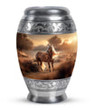 Horse Theme Large Urn 10 Inch